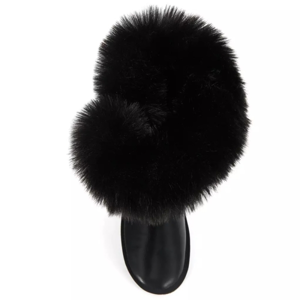 Śniegowce damskie AUSTRALIA LUXE NORDIC SHORT SATIN BLACK  śniegowce czane