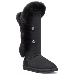 Śniegowce damskie AUSTRALIA LUXE NORDIC TALL BLACK śniegowce czarne