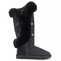 Śniegowce damskie AUSTRALIA LUXE NORDIC TALL BLACK śniegowce czarne
