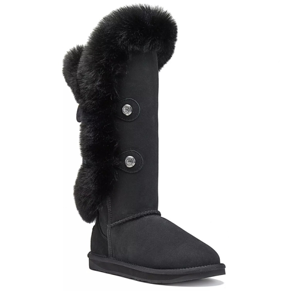 Śniegowce damskie AUSTRALIA LUXE NORDIC TALL BLACK śniegowce czarne