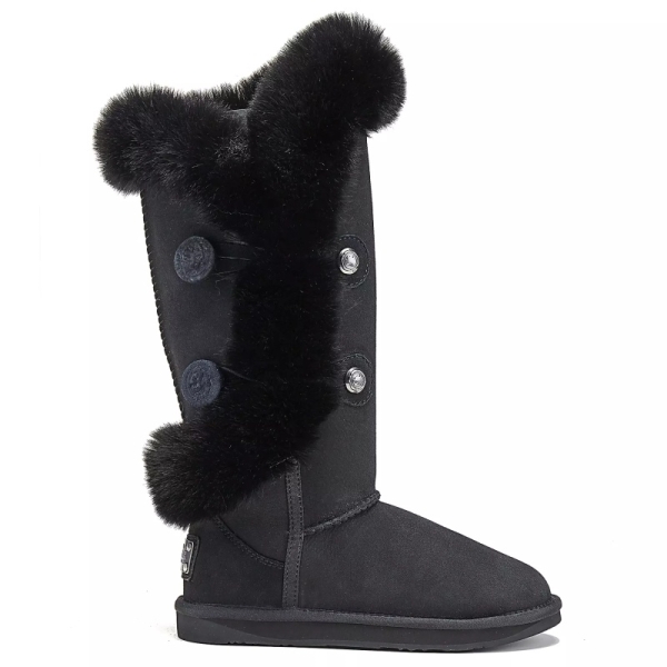 Śniegowce damskie AUSTRALIA LUXE NORDIC TALL BLACK śniegowce czarne