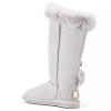Śniegowce damskie AUSTRALIA LUXE NORDIC TALL ICE GRAY śniegowce szare