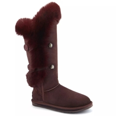 Śniegowce damskie AUSTRALIA LUXE NORDIC TALL PLUM śniegowce brązowe