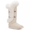 Śniegowce damskie AUSTRALIA LUXE NORDIC TALL SATIN PALE śniegowce białe