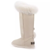 Śniegowce damskie AUSTRALIA LUXE NORDIC TALL SATIN PALE śniegowce białe