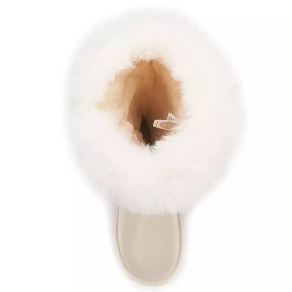 Śniegowce damskie AUSTRALIA LUXE NORDIC TALL SATIN PALE śniegowce białe