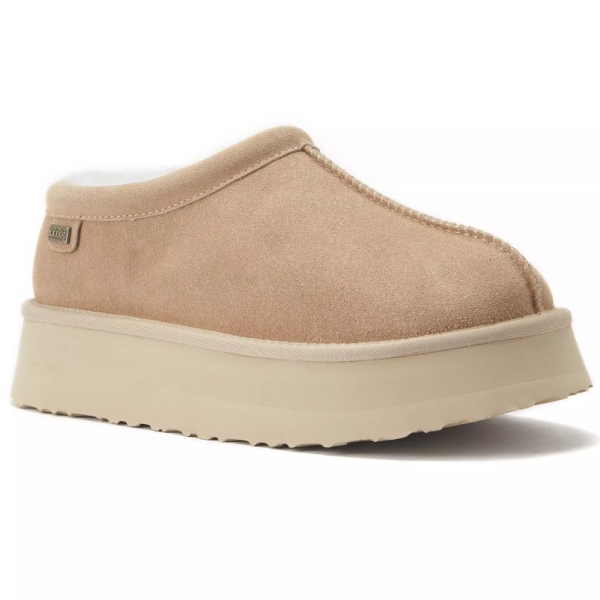 Śniegowce damskie AUSTRALIA LUXE OUTBACK PLATFOAM SAND śniegowce brązowe