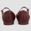 Baleriny damskie z paskiem Anekke 41283-813 SEVILLA 413 BURGUNDY