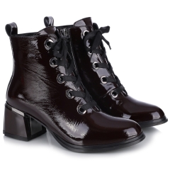 Botki damskie Bombonella 10T 680.215 S.A - 03 T SYHCLK bordowe