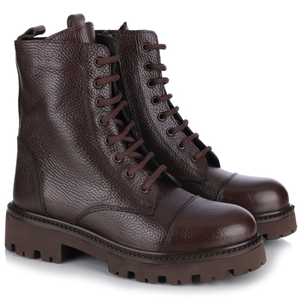 Botki damskie Bombonella 1T 116 KYR6110 - BROWN FLOTTER