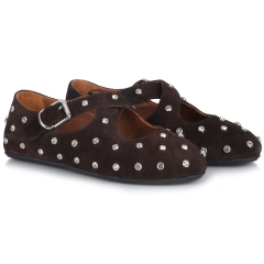 Półbuty damskie Bombonella 3T 24-42 BROWN SUEDE