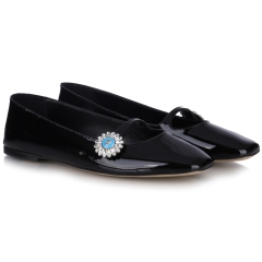 Baleriny damskie Bombonella 3T 6084-20 BLACK PATENT LEATHER