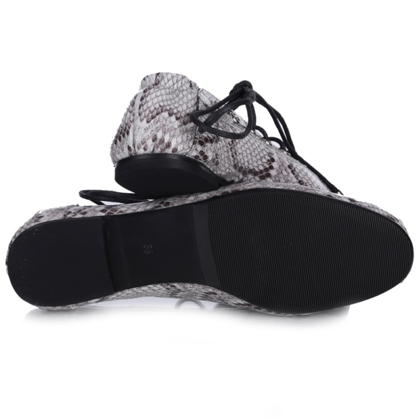 Półbuty damskie Bombonella 3T 6084-30 WHITE SNAKE PRINT