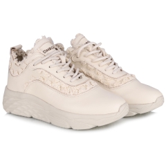 Sneakersy damskie Bombonella 5T-206A2151D 3077-KREM NAPA skórzane ecru