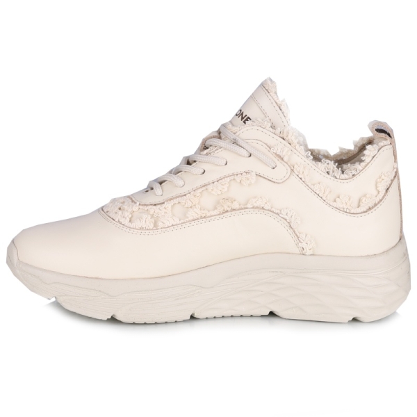Sneakersy damskie Bombonella 5T-206A2151D 3077-KREM NAPA skórzane ecru