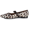 Baleriny damskie Bombonella 5T-LX-255 LEOPAR skórzane złote w centki