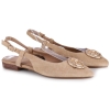 Sandały damskie Bombonella 6T-716041 SAND BEIGE SUEDE beżowe