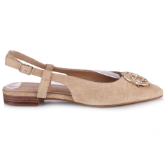 Sandały damskie Bombonella 6T-716041 SAND BEIGE SUEDE beżowe