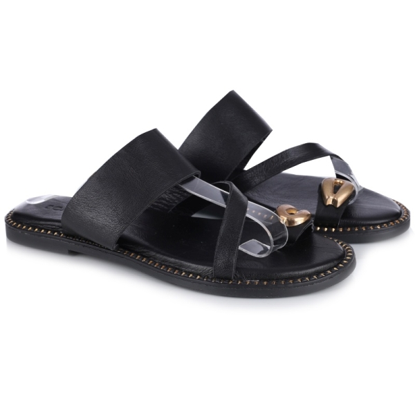 Klapki damskie Bombonella 6T-951V ALL BLACK czarne