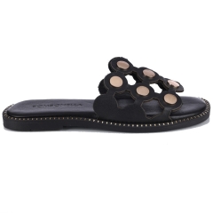 Klapki damskie Bombonella 6T-TML 83V ALL BLACK czarne