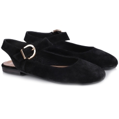 Sandały damskie Bombonella 6T-ZA-14 BLACK SUEDE czarne