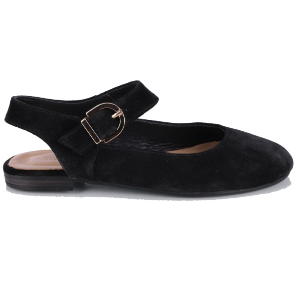 Sandały damskie Bombonella 6T-ZA-14 BLACK SUEDE czarne