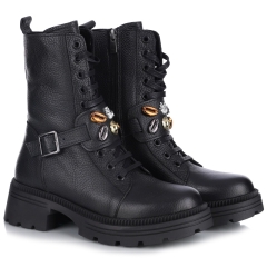 Botki damskie Bombonella 8T G182 2165 SYH FLTR czarne
