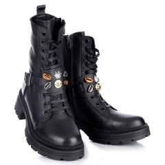 Botki damskie Bombonella 8T G182 2165 SYH FLTR czarne