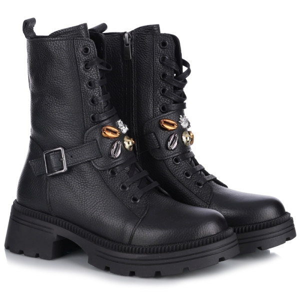 Botki damskie Bombonella 8T G182 2165 SYH FLTR czarne