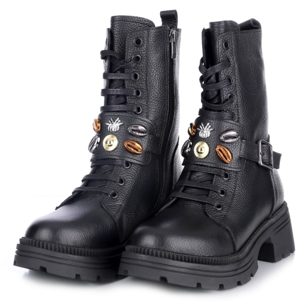 Botki damskie Bombonella 8T G182 2165 SYH FLTR czarne
