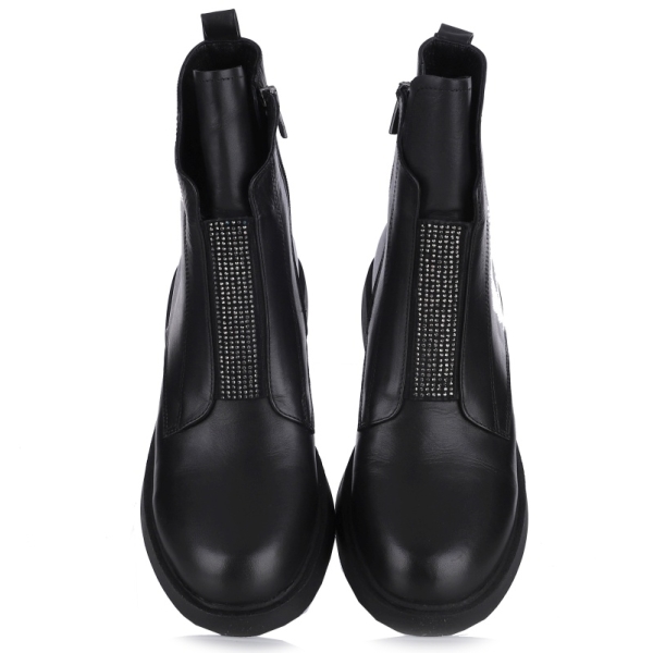 Botki damskie Bombonella 8T G182 2470 SIYAH DERI