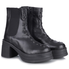 Botki damskie Bombonella 8T G194 25K-1454 SYH DERI czarne