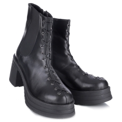 Botki damskie Bombonella 8T G194 25K-1454 SYH DERI czarne