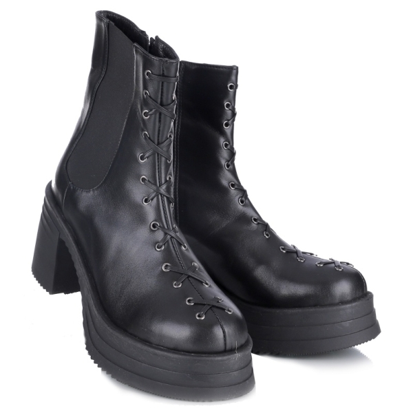 Botki damskie Bombonella 8T G194 25K-1454 SYH DERI czarne