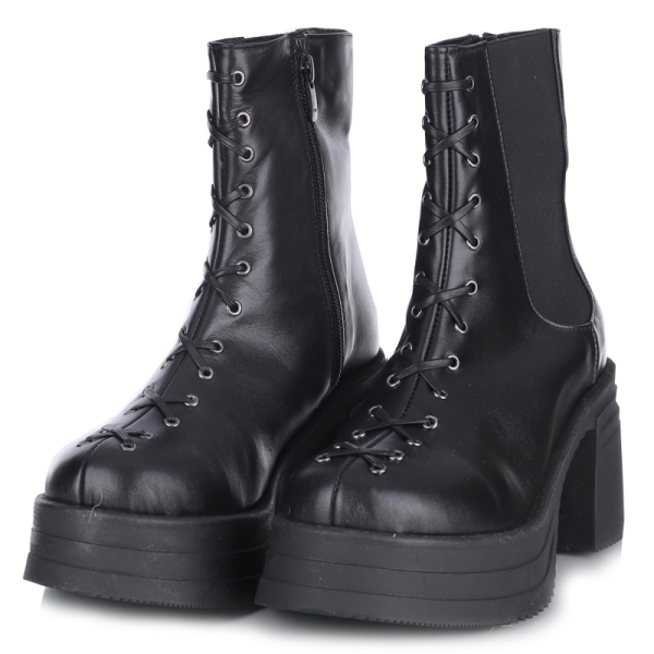Botki damskie Bombonella 8T G194 25K-1454 SYH DERI czarne