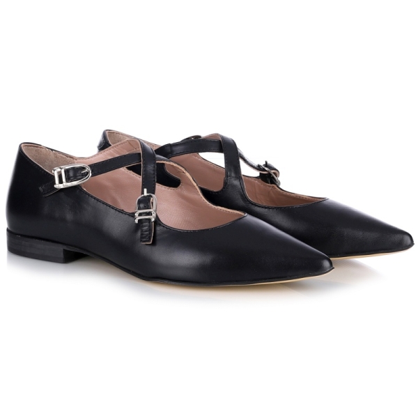 Baleriny damskie Bombonella 8T G489 4033 20 czarne