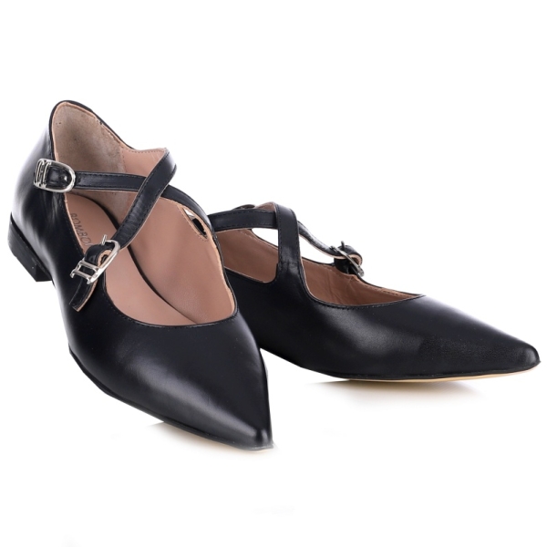 Baleriny damskie Bombonella 8T G489 4033 20 czarne