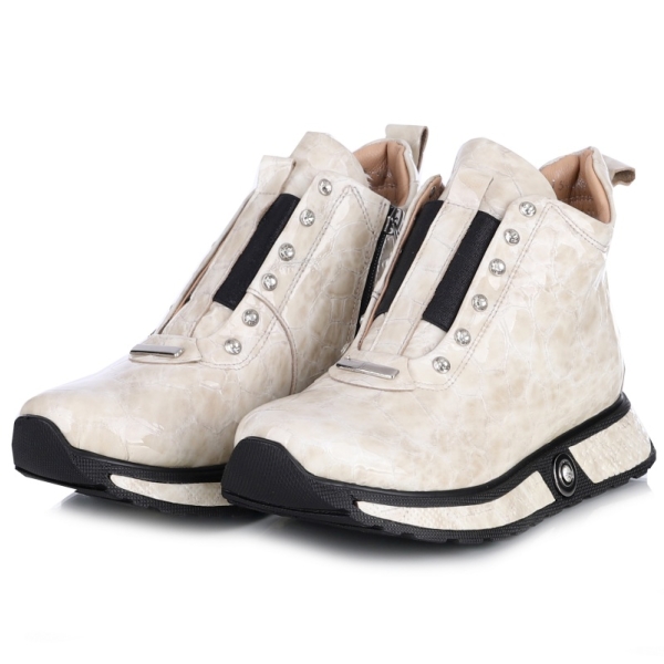 Sneakersy damskie Bombonella 8T P015 408 106 ecru