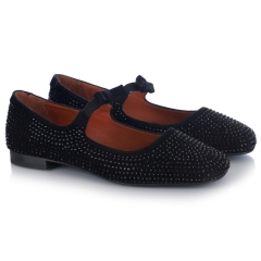 Półbuty damskie Bombonella 8T P033 444 SIYAH SUET