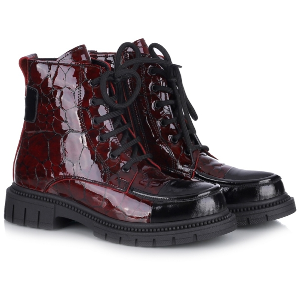 Botki damskie Bombonella 8T P127 2450 T28 67 bordowe