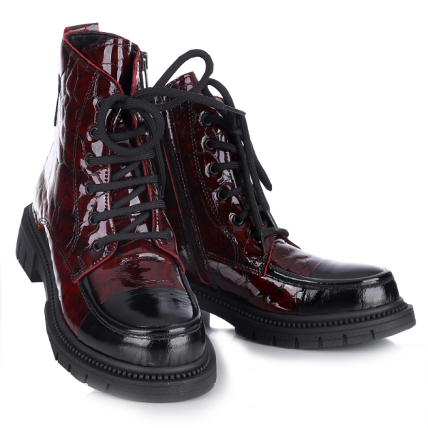 Botki damskie Bombonella 8T P127 2450 T28 67 bordowe