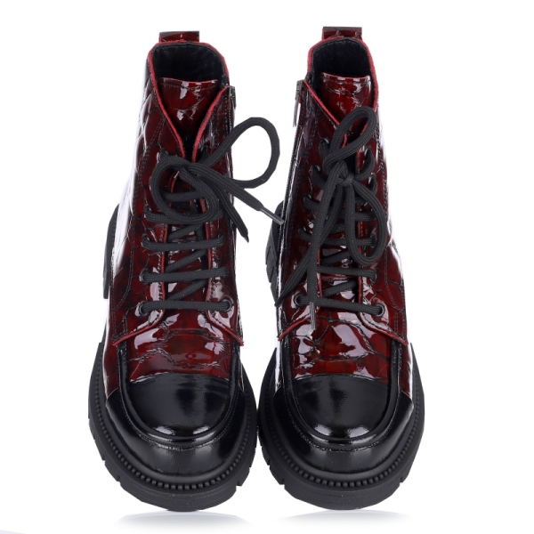 Botki damskie Bombonella 8T P127 2450 T28 67 bordowe