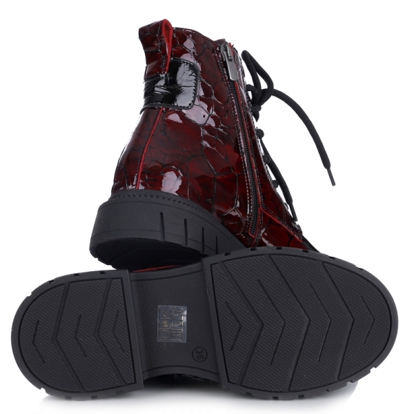 Botki damskie Bombonella 8T P127 2450 T28 67 bordowe
