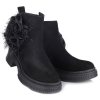 Botki damskie Bombonella 8T P323 24-231 010 czarne