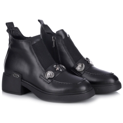 Botki damskie Bombonella 8T P593 2116 T10 02 czarne
