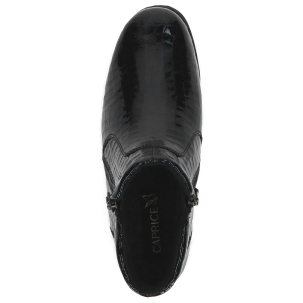 Botki damskie Caprice 9-25460-45 014 BLACK CROCO