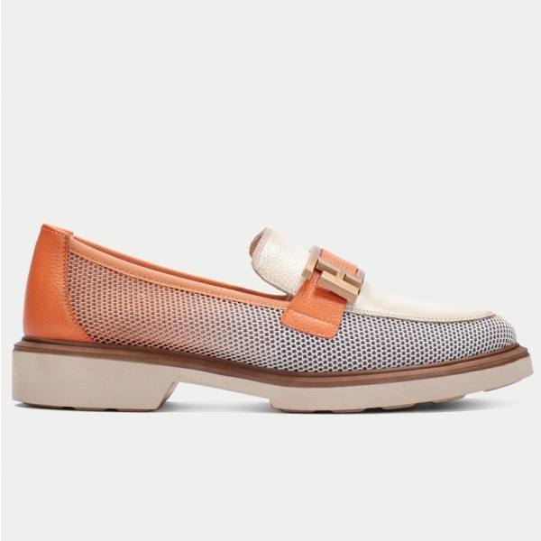 Mokasyny damskie Hispanitas BHV254072 BORNEO-V25 CORAL/LATTE