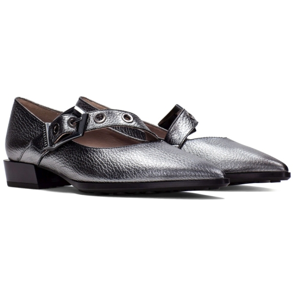 Baleriny damskie z paskiem Hispanitas HI254196 BOLMET-I25 PLOMO