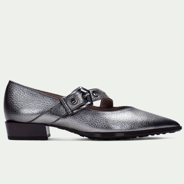 Baleriny damskie z paskiem Hispanitas HI254196 BOLMET-I25 PLOMO