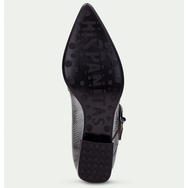 Baleriny damskie z paskiem Hispanitas HI254196 BOLMET-I25 PLOMO